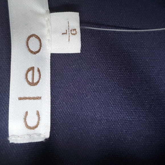 Blue and green floral foil Cleo princess cut dress in size large - Picture 3 of 7